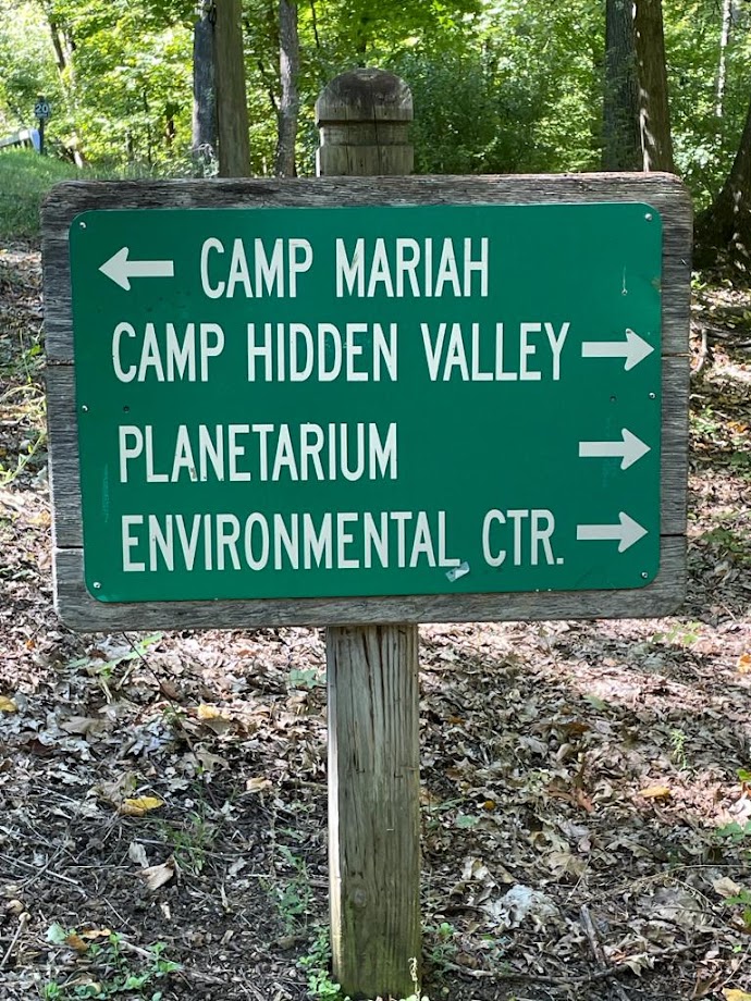 camp sign